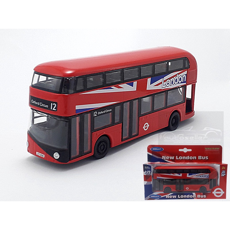 New London Bus Double Decker (Routemaster Bus) Metal Toy Diecast Car