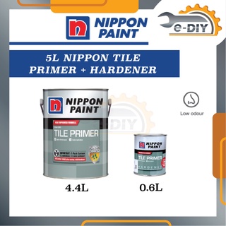 Nippon Paint 5L Nippon Tile Primer Cat Dinding Mosaic Paint Cat ...