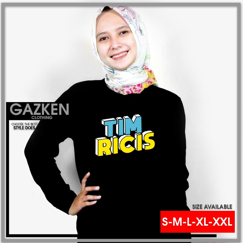 Ricis Team Shirt Fans Ria Ricis Youtuber Women S Shirts For Women Hijaber Muslim Women Long Sleeve Shopee Malaysia