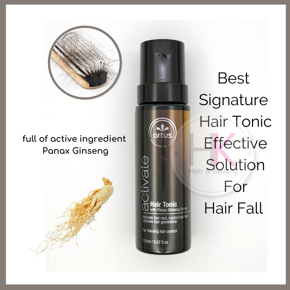Artus Hair Tonic with Panax Ginseng Extract 150ml For Anti Hair Loss and  hair growth tonic | Shopee Malaysia
