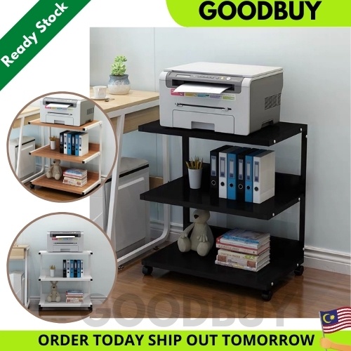 3 Tier Printer Rack Office Tingkat Rak Printer Modern OfficeRak File Rak Priter Euro style Office Rack Book Rack