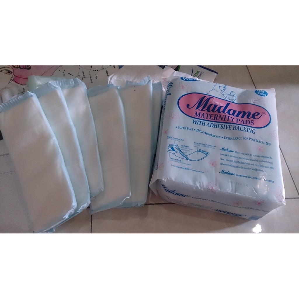 Pureen Madame Maternity Pads Pad Ibu Bersalin Dengan Pelekat Belakang 32cm Shopee Malaysia