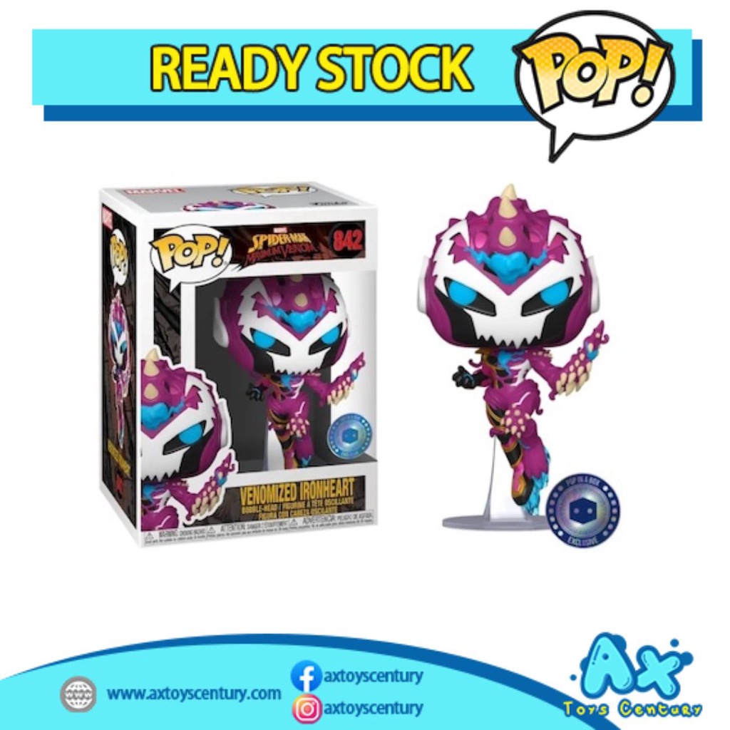 Funko Pop! Spider-Man Maximum Venom - Venomized Ironheart #842 Exclusive 100% Genuine