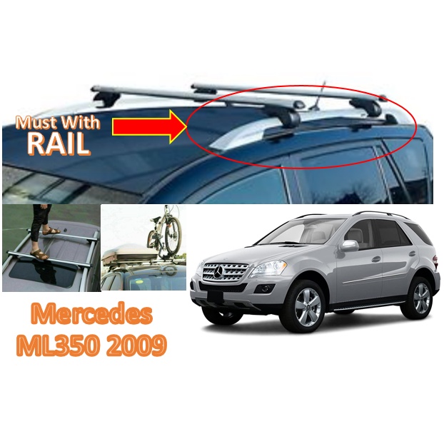 Mercedes ML350 2009 New Aluminium universal roof carrier Cross Bar Roof Rack Bar Roof Carrier Luggage Carrier