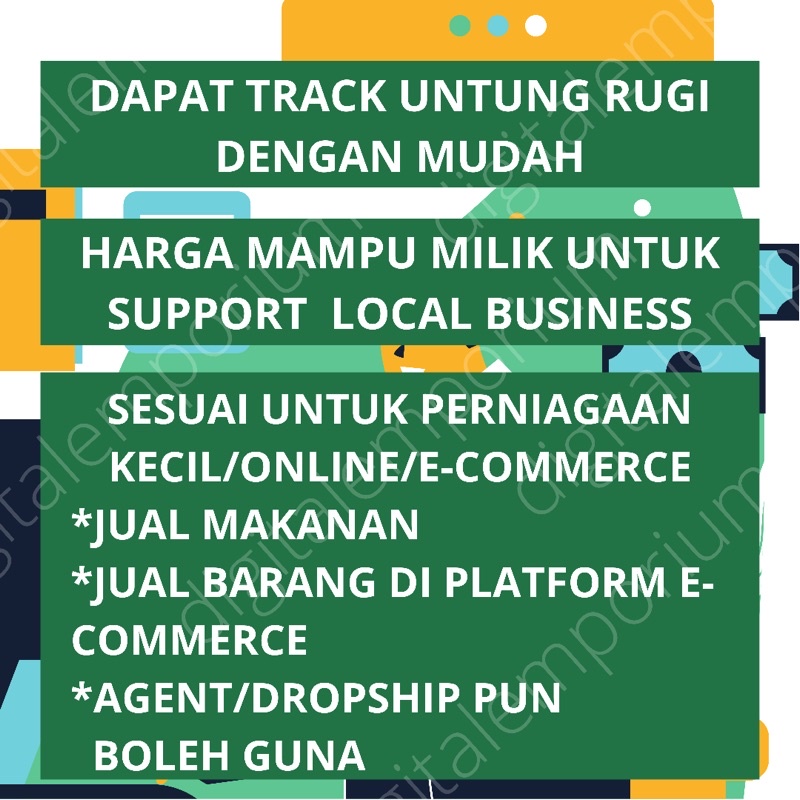 Buy Template Pengiraan Untung Rugi File Excel Cara Mudah Kira Untung Rugi Perniagaan Template Excel Seetracker Malaysia