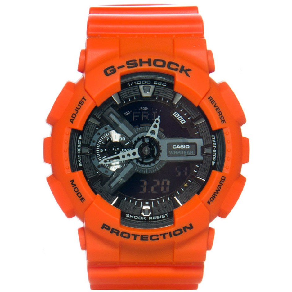 g shock orange black