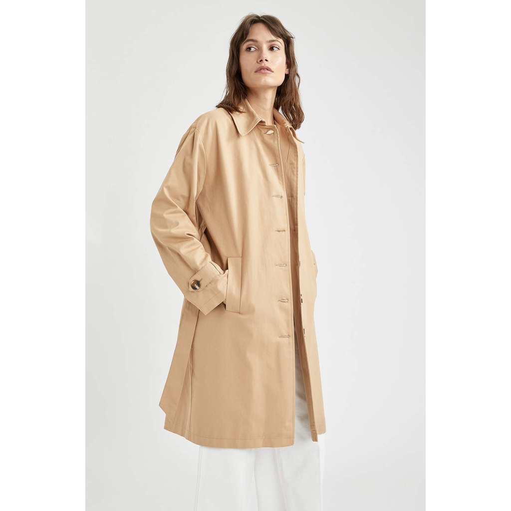 DeFacto - Oversize Trenchcoat (Female) | Shopee Malaysia