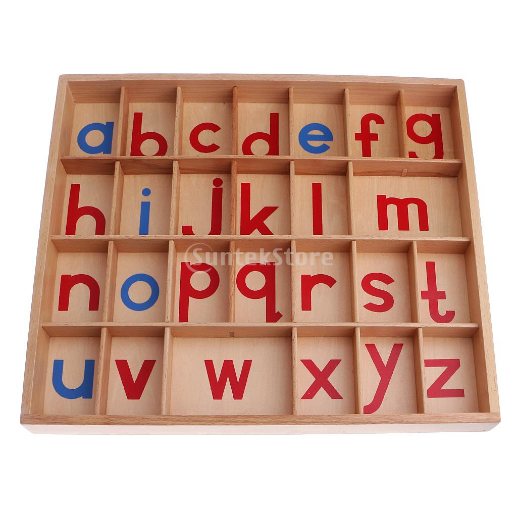 Montessori Movable Alphabets Box Letters Wooden for Children ...