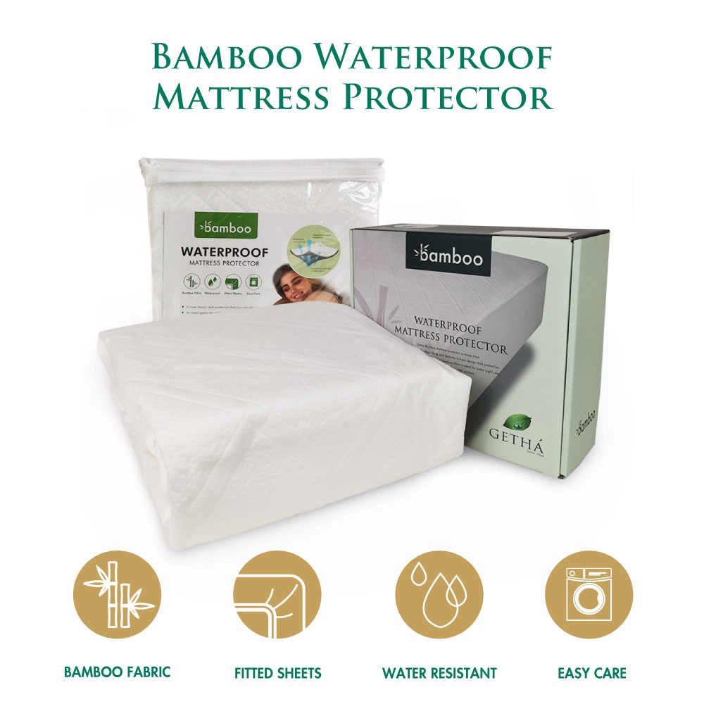 Getha Bamboo Waterproof Mattress Protector Shopee Malaysia