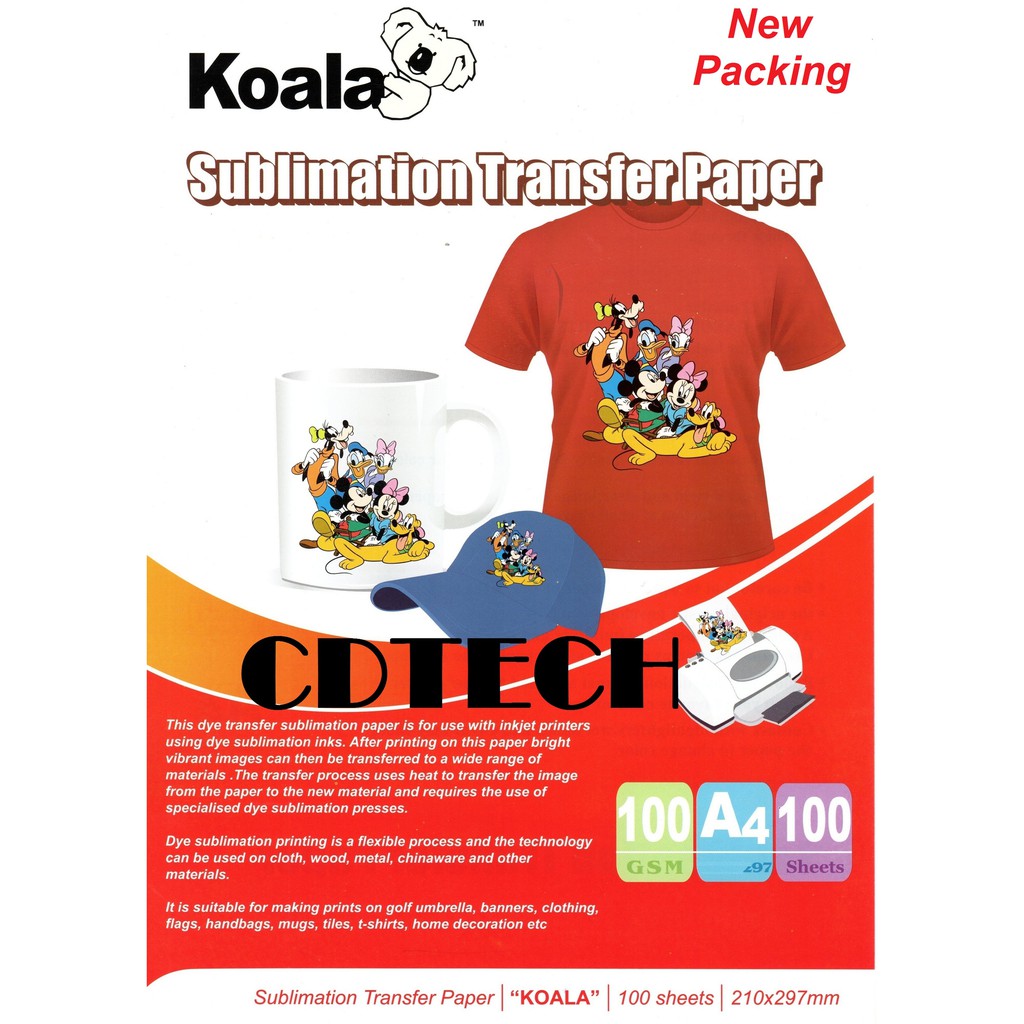 KOALA A4 SUBLIMATION TRANSFER PAPER | Shopee Malaysia