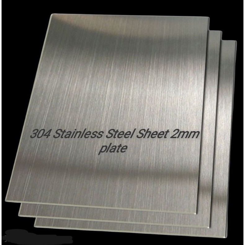 304 Stainless Steel Sheet 2mm thickness hairline finish plate 2mm x
