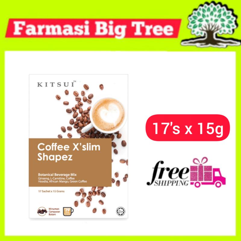 Kitsui Coffee Xslim Shapez 17Sx15G (Mocha Flavour)