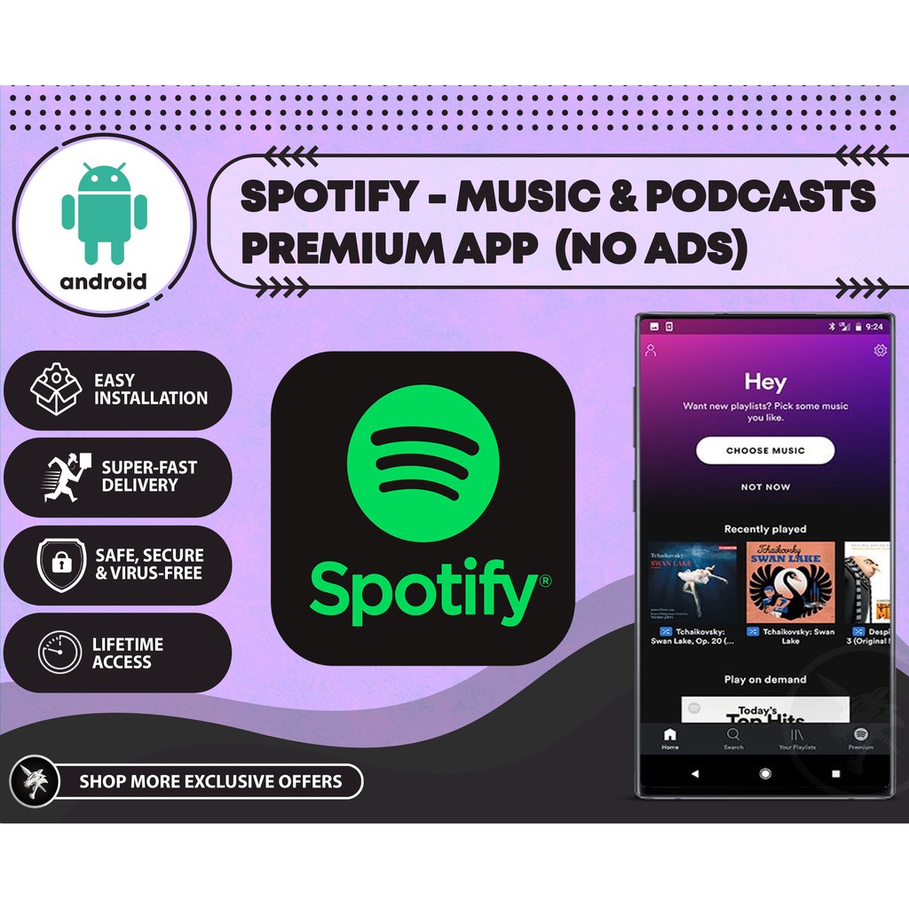 Spotify Premium No Ads Latest Version 2020 Lifetime For Android Shopee Malaysia