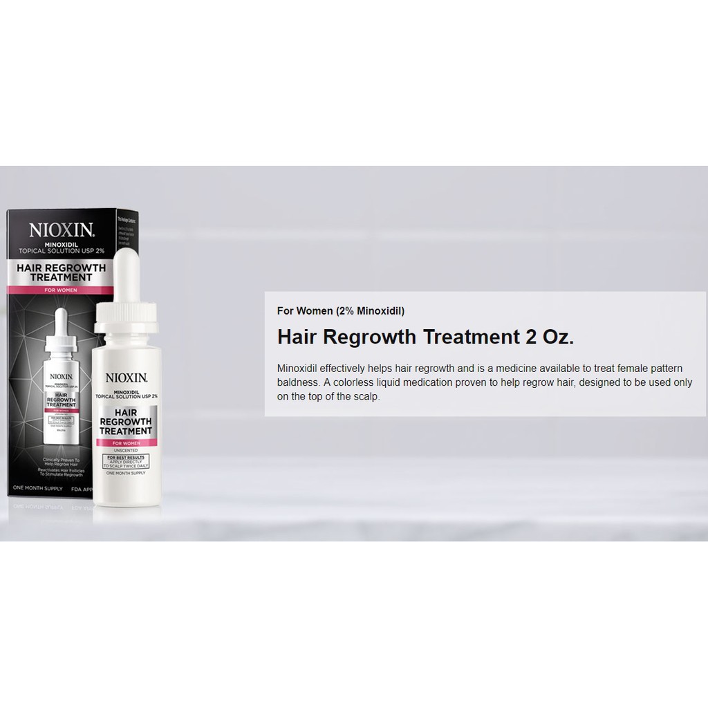 Nioxin Minoxidil Hair Regrowth Treatment Women 60ml Shopee Malaysia