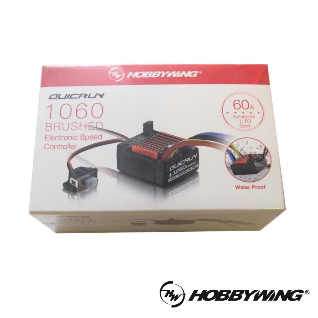 Hobbywing QuicRun 1060 Waterproof Brushed Electronic Speed Controller ESC  60A for 1:10 Sport HW/30120201 30120201 | Shopee Malaysia