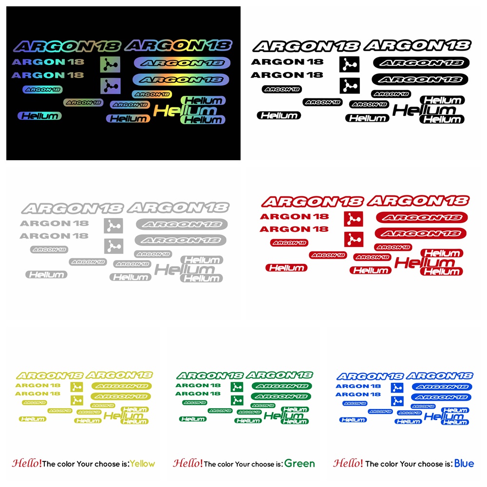Argon Bike Frame Sticker18kit2Decals Cycling DIY Reflective Cycling