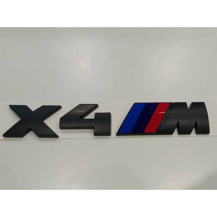 [READY STOCK !!!] BMW X4 M Emblem Logo Matt Black | BMW X4M Emblem Logo ...