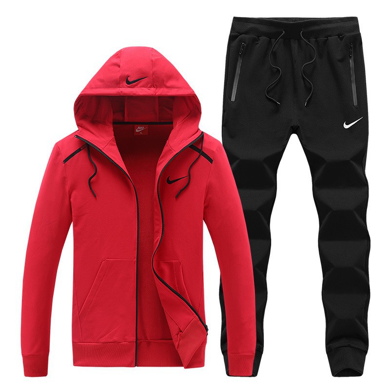 red nike suit