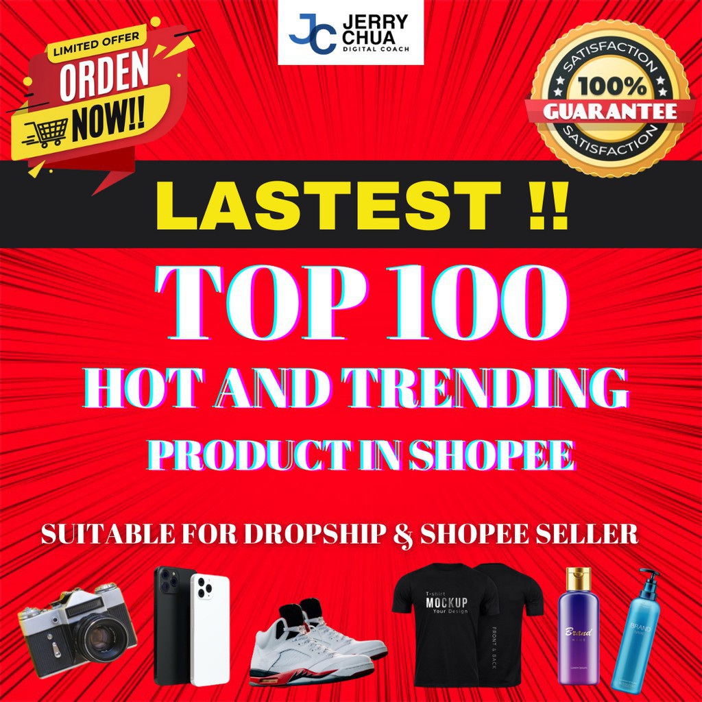 Latest TOP 100 HOT and TRENDING PRODUCT in SHOPEE HOT SELL PRODUCT in SHOPEE Dropship & New