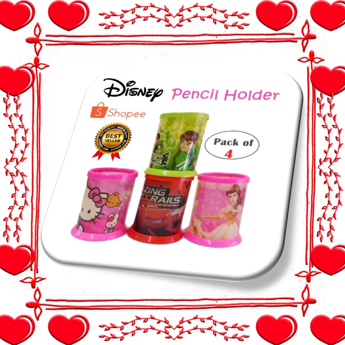 Disney Pencil Holder Pencil Holder Pencil Oganizer (Pack Of 4pcs
