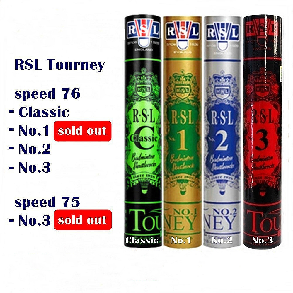 Badminton Shuttlecock RSL Tourney No.C 1/2/3 Badminton Shopee Malaysia