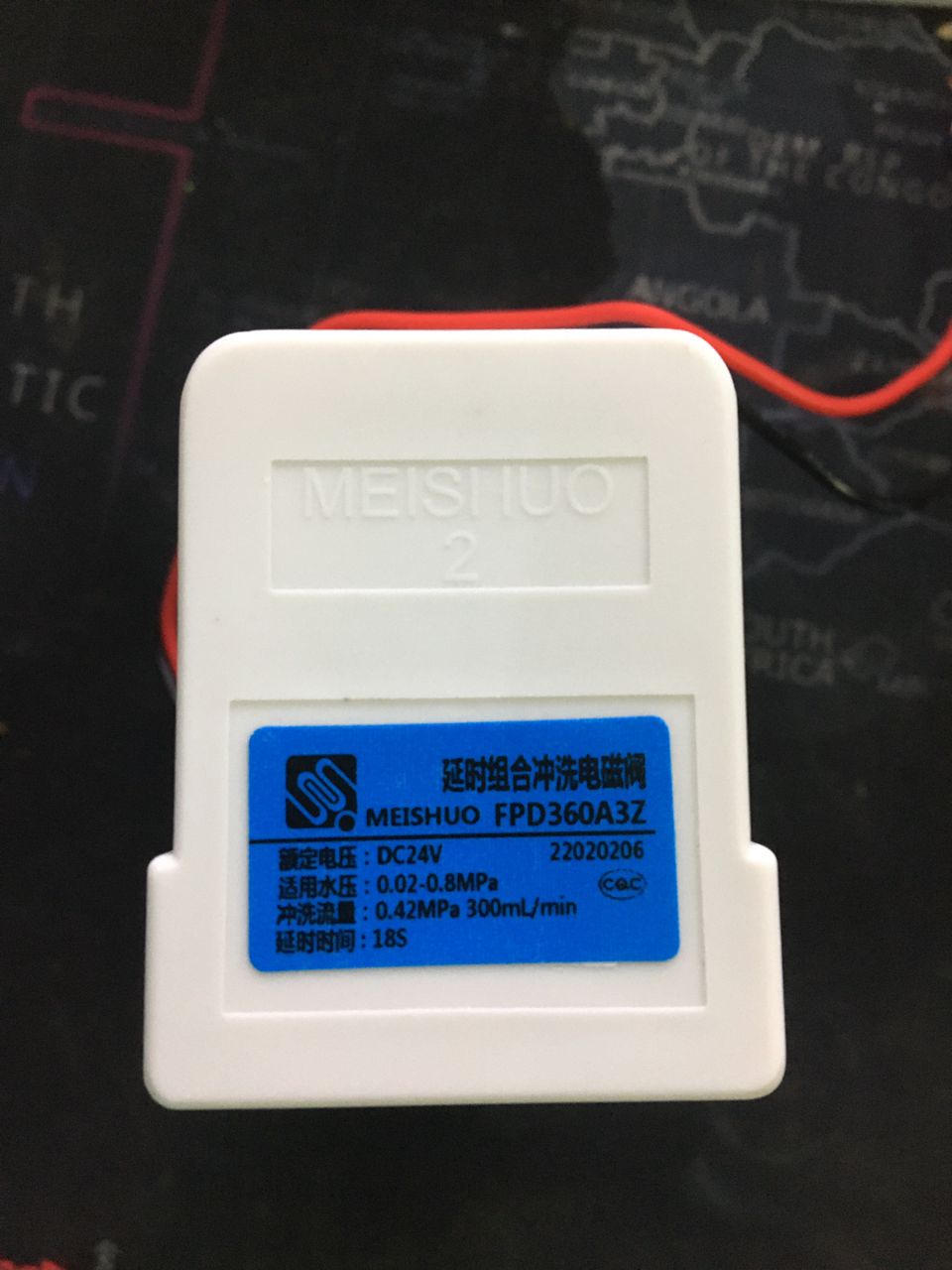 300cc Automatic Flush Valve Reverse Osmosis RO Unit Restrictor 24VDC