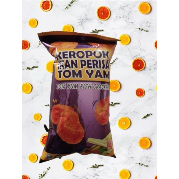 keropok ikan perisa tomyam/tom yum fish crackers