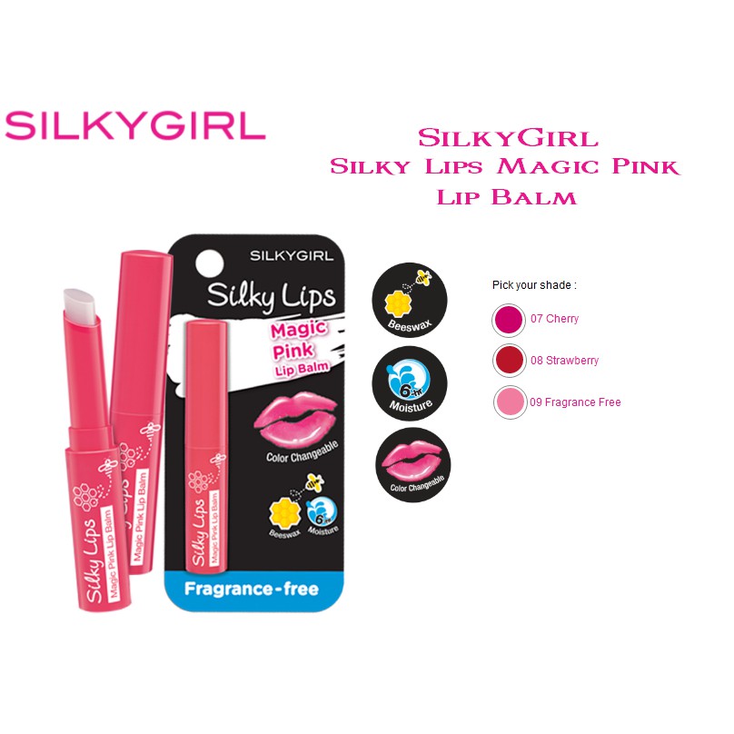 Silky Girl Silky Lips Magic Pink Lip Balm Shopee Malaysia
