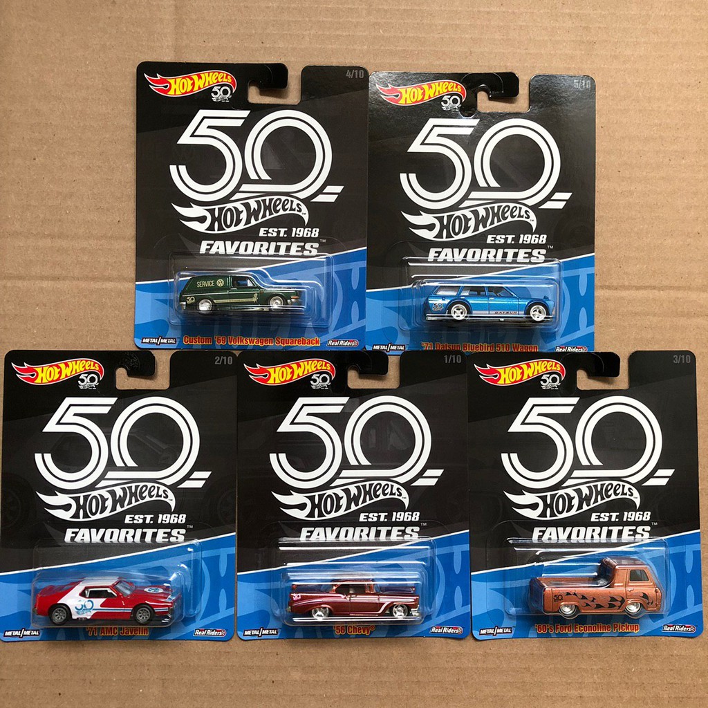 hot wheels 50th favorites mix 2