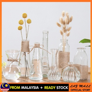 Nordic Style Transparent Glass Vase Dry Vase Household