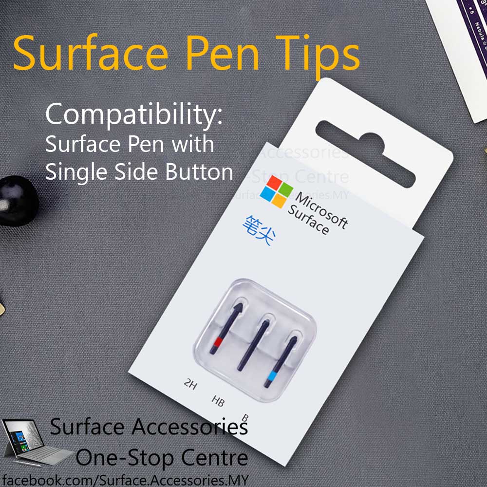 Malaysia Microsoft Surface Pen Tips Kit 2h Hb B Replace Refill Tip Kit Microsoft Surface Pro Stylus Touch Surface Pen Shopee Malaysia