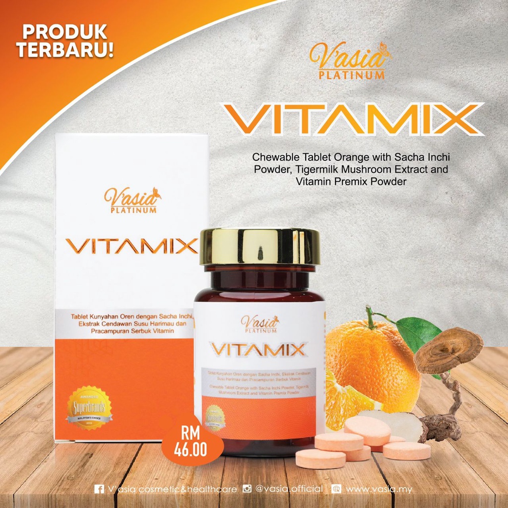 V'Asia VITAMIX CHEWABLE TABLET (30BIJI) | Shopee Malaysia