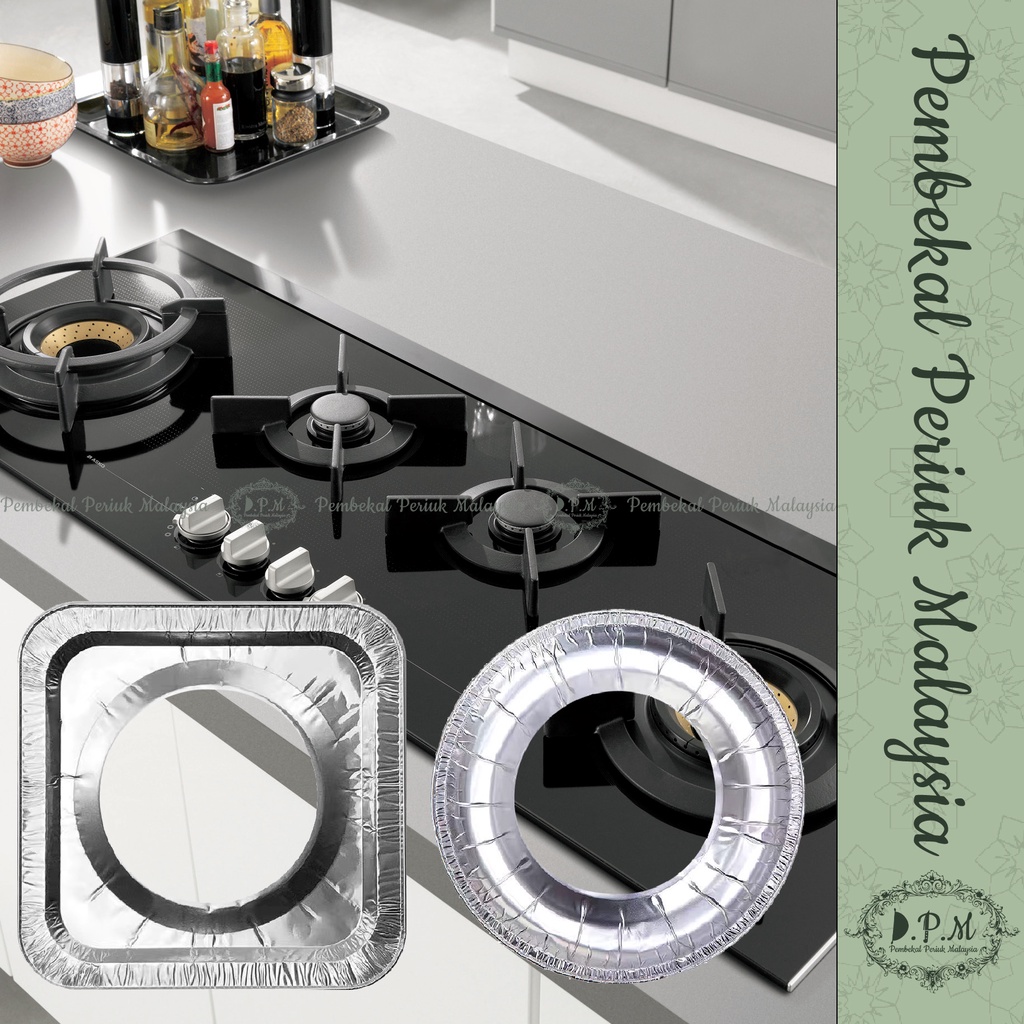 Disposable Gas Stove Aluminum Foil / Aluminium Foil Kompor Gas (READY