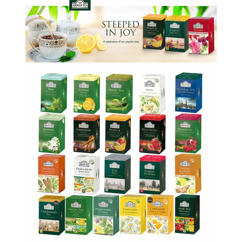 [MD Keto] tea bag ahmad tea English breakfast Earl Grey Green Tea