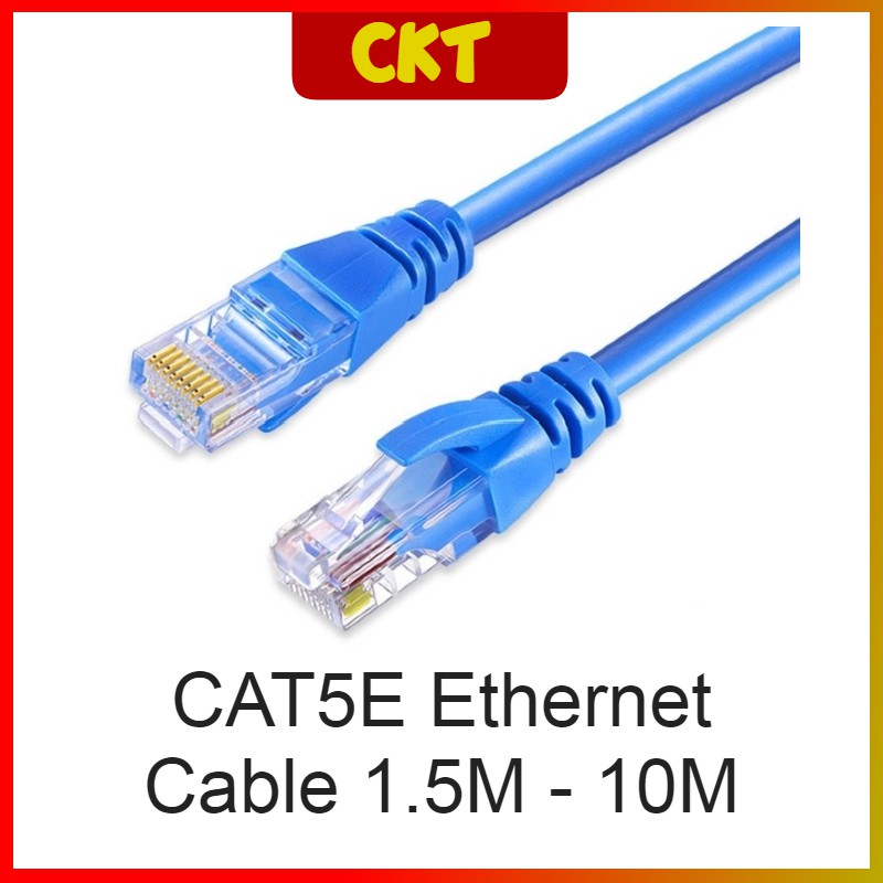 CAT5E Cat 5e Ethernet Cable 1.5M 3M 10M 100Mbps Internet RJ45 Plug ...