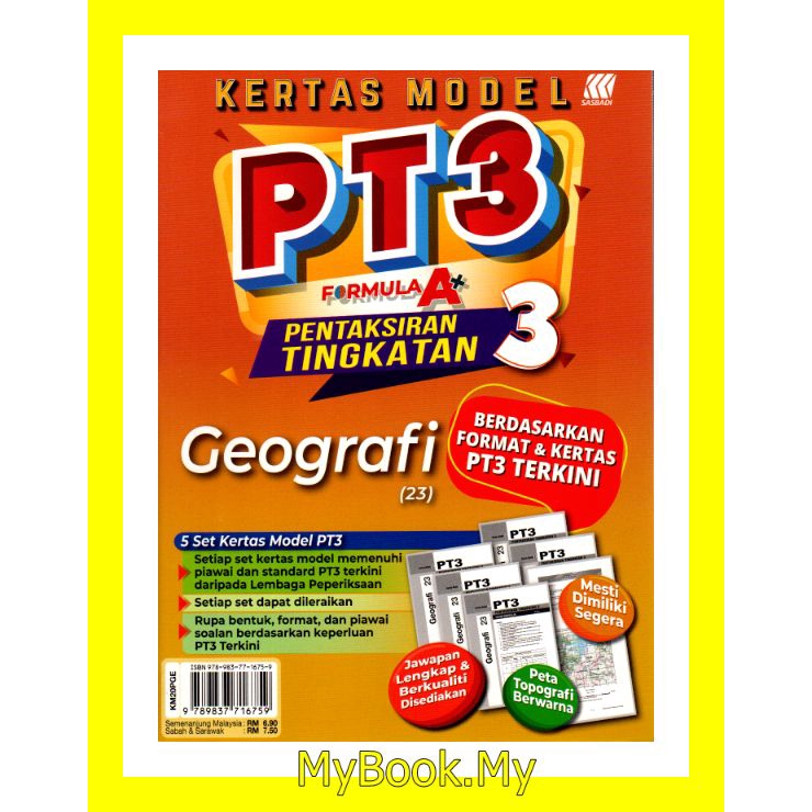 Myb Buku Latihan Kertas Model Pt Tingkatan Geografi Sasbadi  My XXX