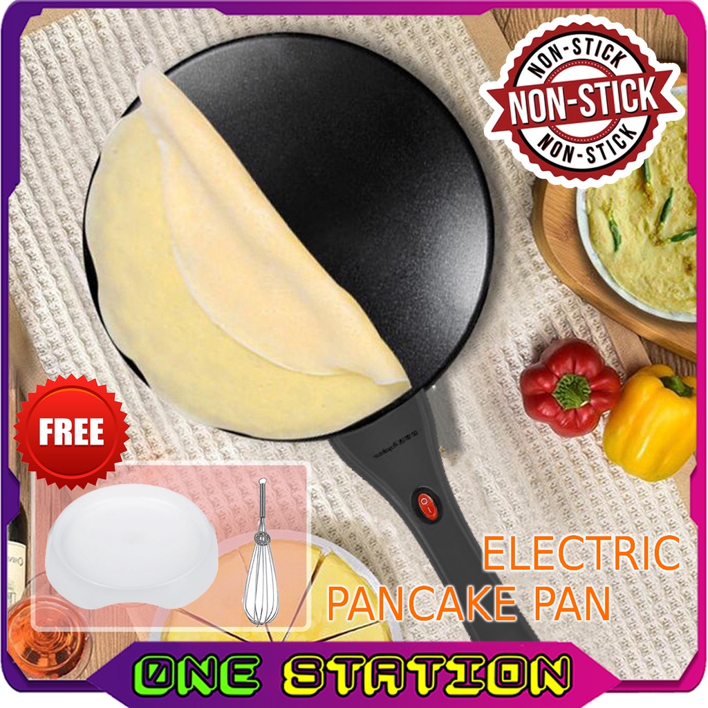 168 PANCAKE PAN Non-stick Electric Pan Electric Pancake Crepe Maker Frying Pan Cooking Pan popiah skin Maker