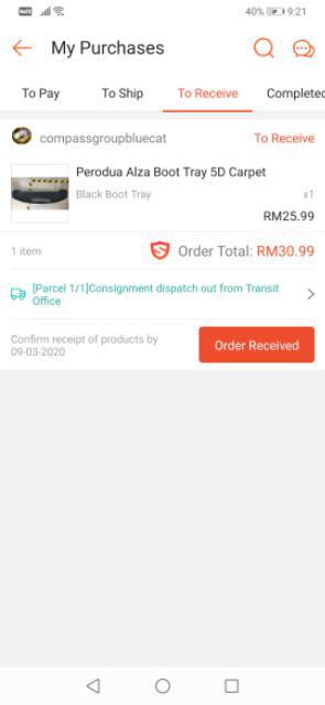 Perodua Alza Boot Tray 5D Carpet  Shopee Malaysia