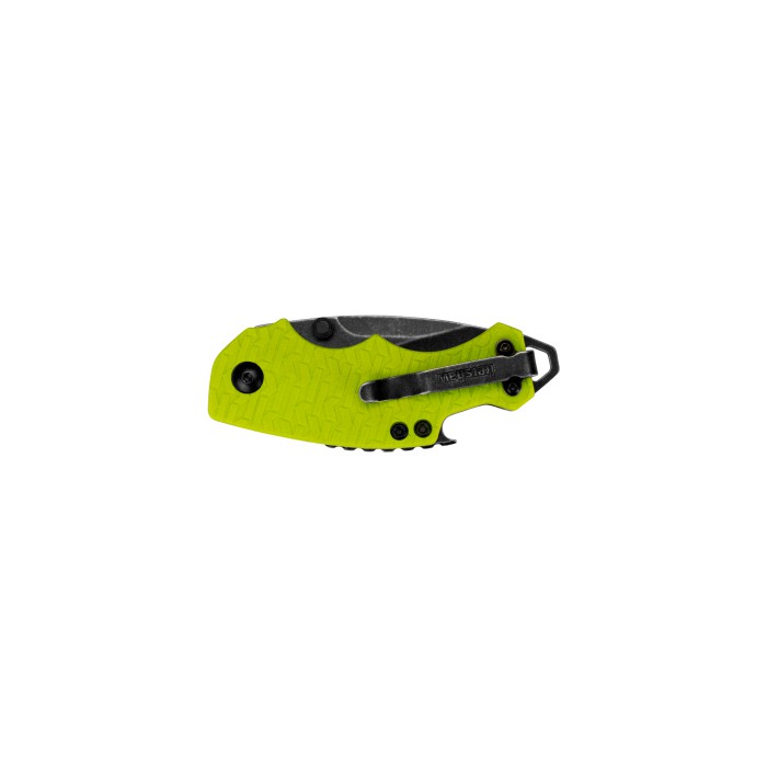 Kershaw Shuffle - Lime Green, Blackwash #8700LIMEBW - Pocketknife,Drop Point, Plain,Inset Line Lock,Reversible deepcarry