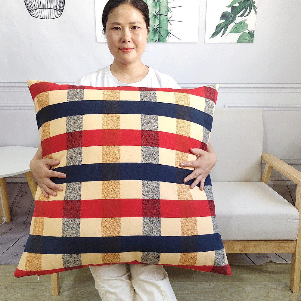Big Cotton Pillowcase Large Throw Pillow Cover Sofa Pillowcase Living