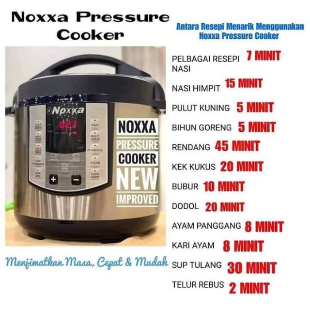 Masak rendang guna pressure cooker