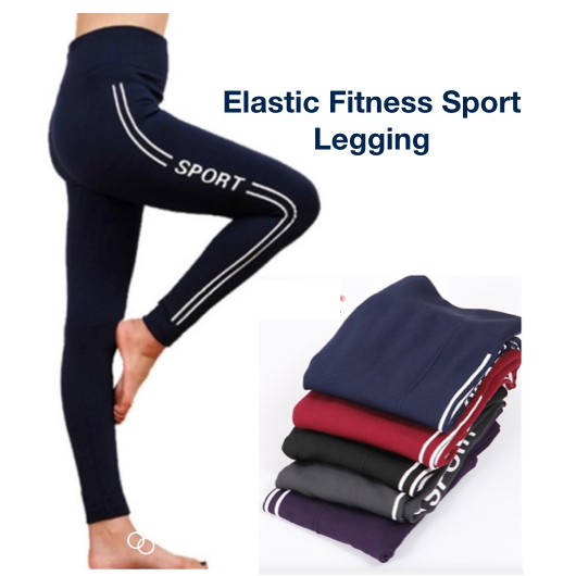 Mandii Women Fashion Natural Elastic Waist with Pocket Fitness Yoga Leggings Active Leggings