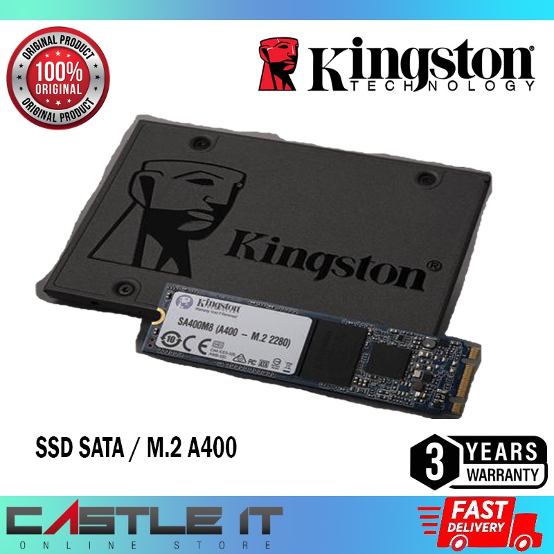 KINGSTON SSD SATA / M.2 A400 120GB 240GB 480GB 960GB SATA3 2.5 ...