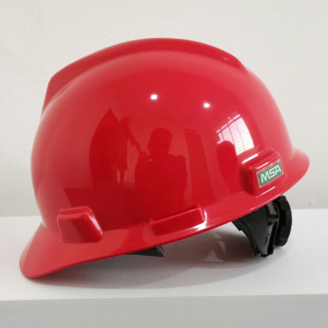 MSA (US) Safety Helmet VGard Red Shopee Malaysia
