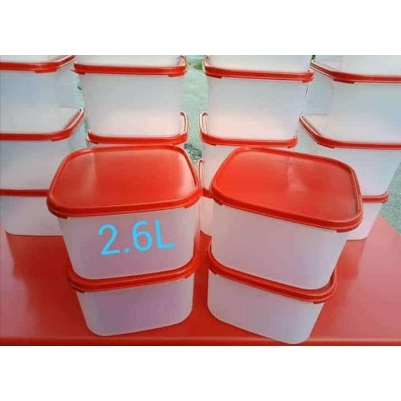 💥READY STOK💥 [ORI 💯] Tupperware Modular Mates 2.6L Square Round / Smart Saver Square - 2.6L