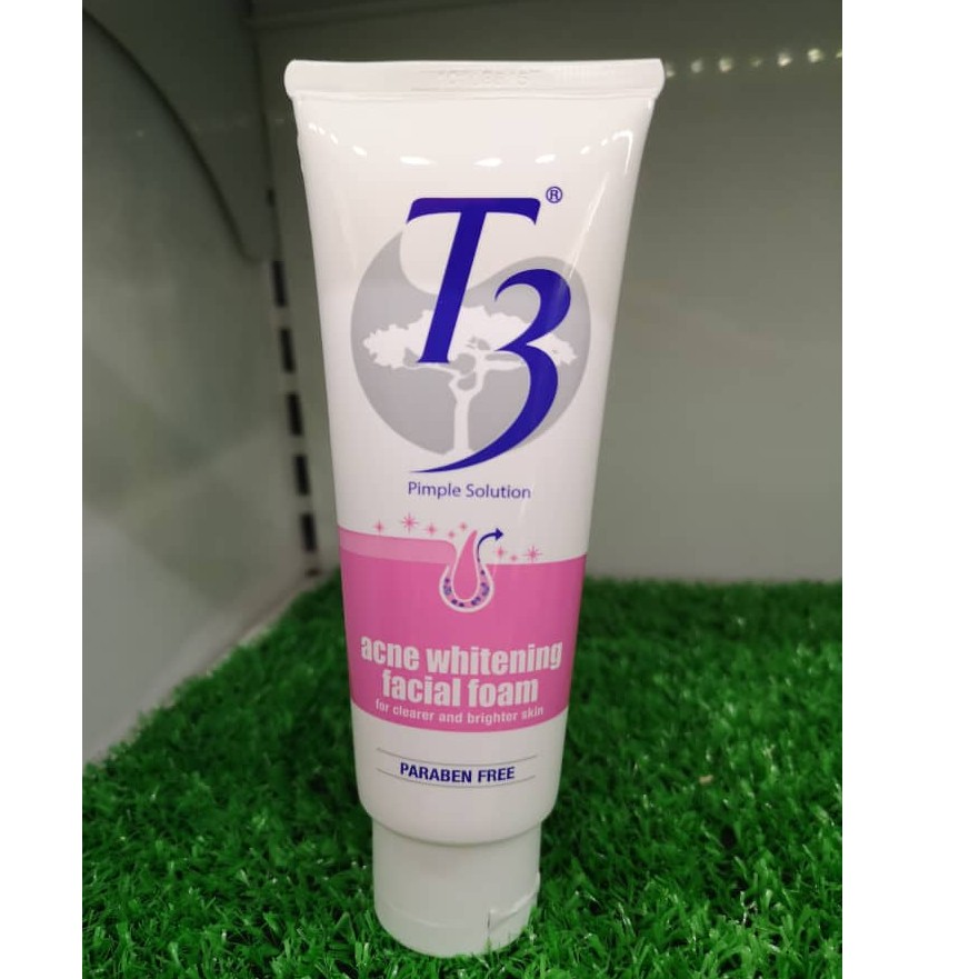 t3 acne facial foam
