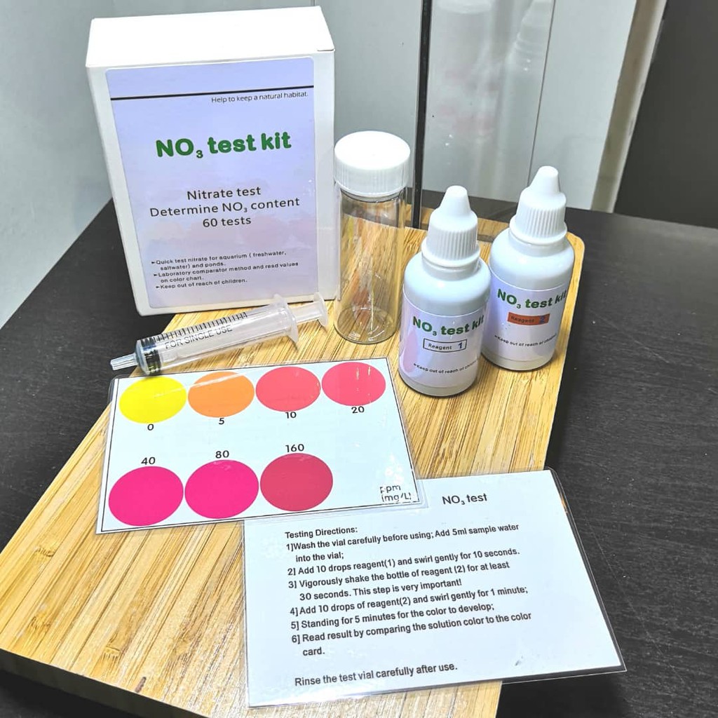 NITRATE (NO3) TEST KIT WATER QUALITY AQUARIUM WATER Shopee Malaysia