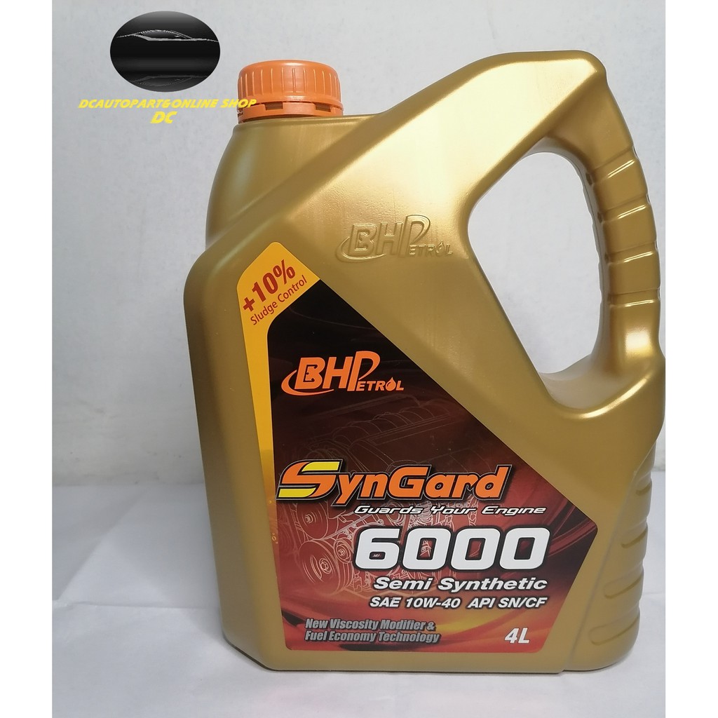 BHP SYNGARD 6000 4 LITER 10W40 SEMI SYNTHETIC ENGINE OIL Shopee Malaysia