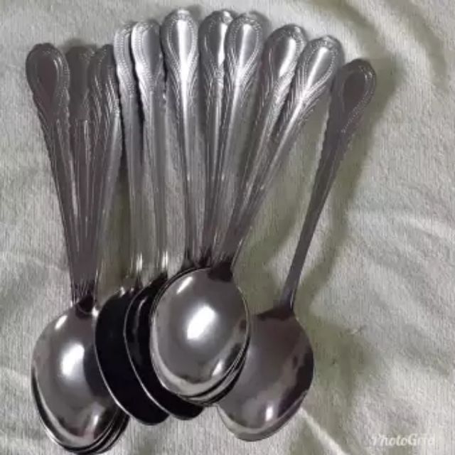 MAMA Stainless Steel Spoon / Sudu Besi (10pcs) | Shopee Malaysia