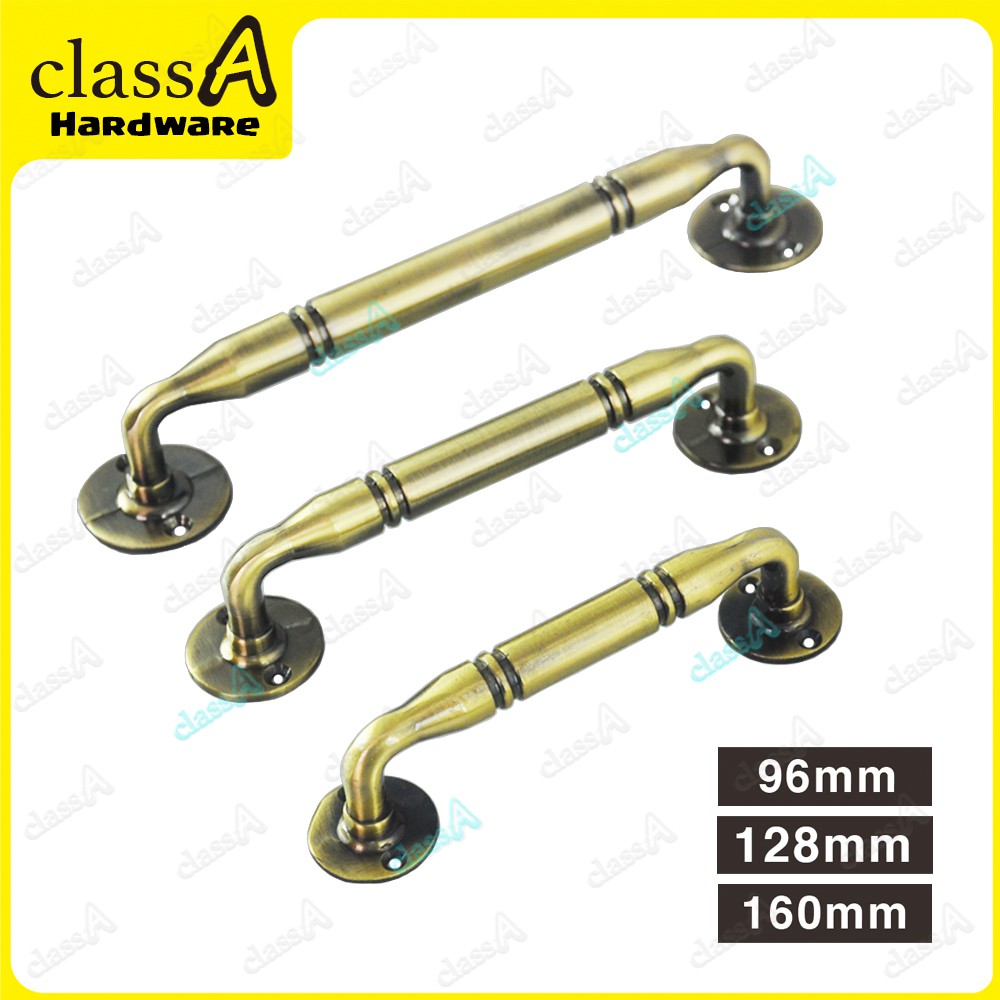 ClassAHW Rustic Antique Brass Drawer Pull Handle Cabinet ClassAHW Rustic Antique Brass Drawer Pull Handle Cabinet